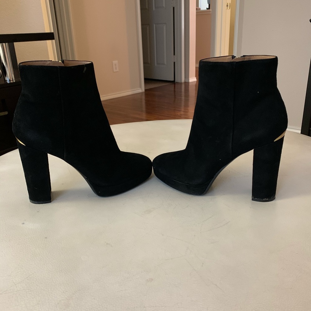 Calvin Klein Black Suede Boots